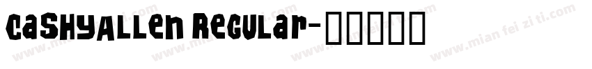 CashyAllen Regular字体转换